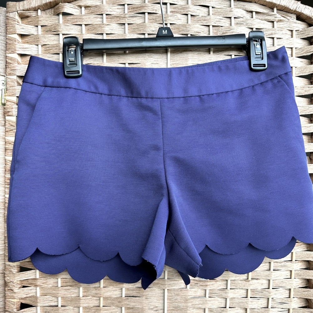 Express Navy Blue Shorts with scalloped edge
